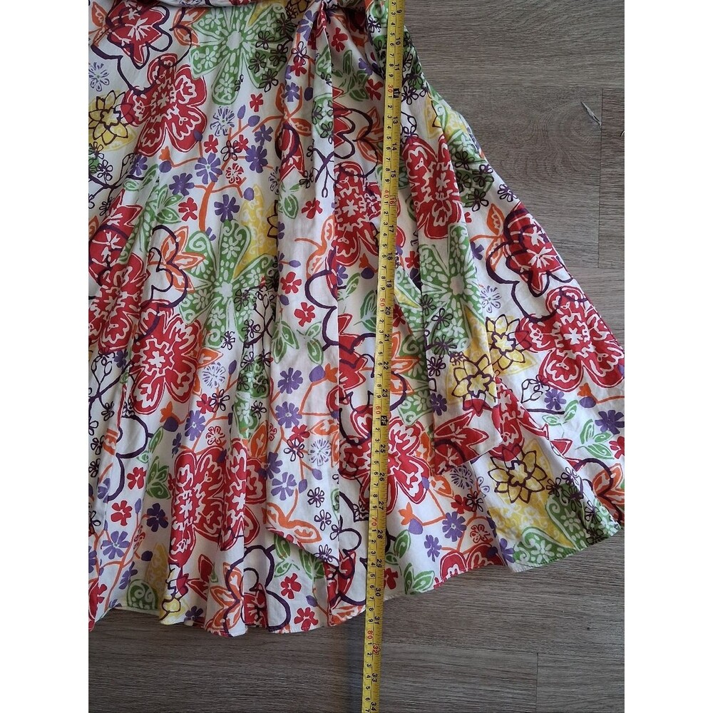 Talbots Dress Floral Collared Sleeveless Belted Summer Size 6 - Picture 6 of 10